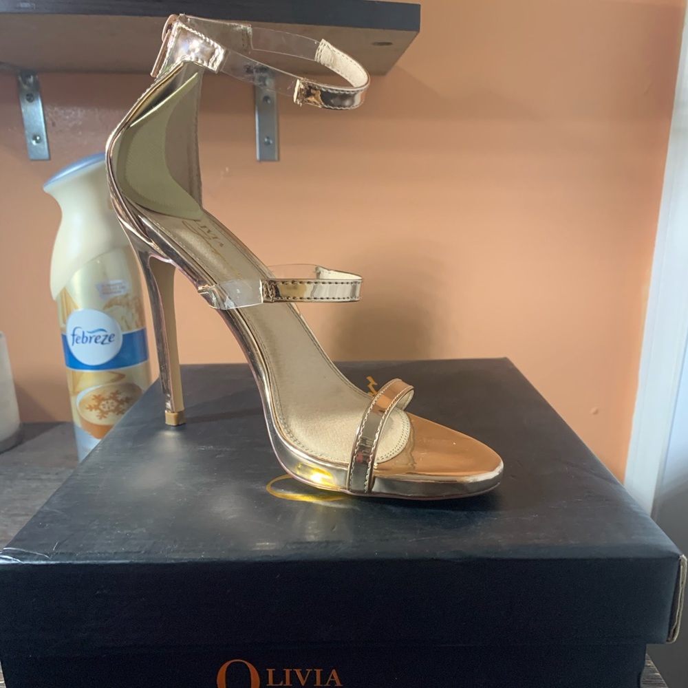 Rose Gold Candice Heels size 7